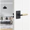 Sure-Loc Hardware Sure-Loc Hardware Levanto Passage Rosette, Flat Black, Smooth Grip in Satin Brass LV101 FBL GRIP-SM SB - alternate 2
